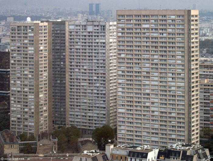 Les Olympiades, as seen from Super-Italie tower, Paris 13